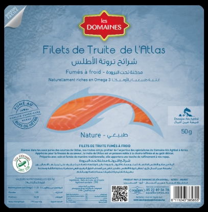 Image de Filet de truite fumée nature (50g)