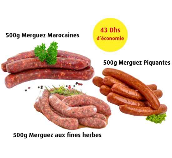 Image de Trio de Merguez - (1,5 Kg)