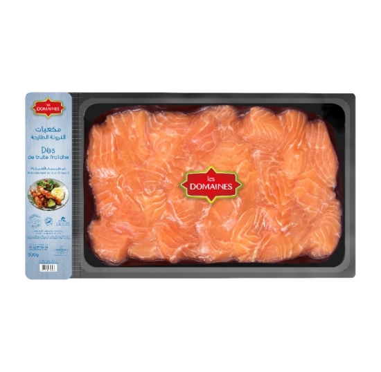 Image de Dés de truite fraîche - (500g)